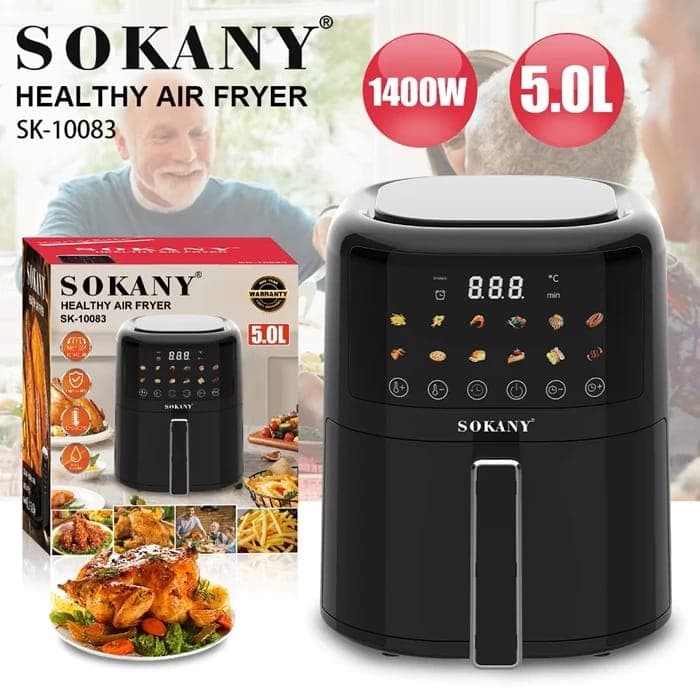 SOKANY-SK-10083-Healthy-Air-Fryer-5L-QuickDrop-Sri-Lanka