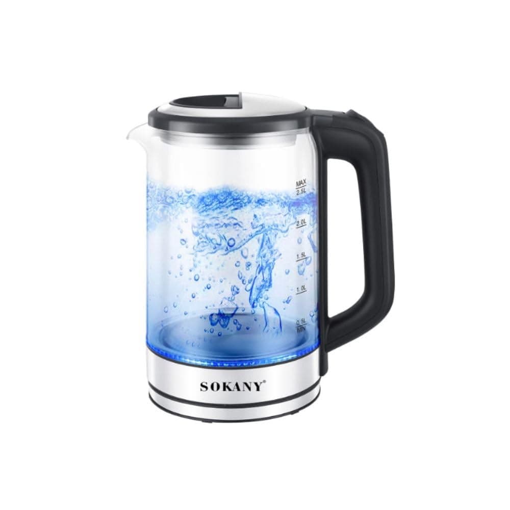 Sokany 2.5ltr Glass Electric Kettle 9013