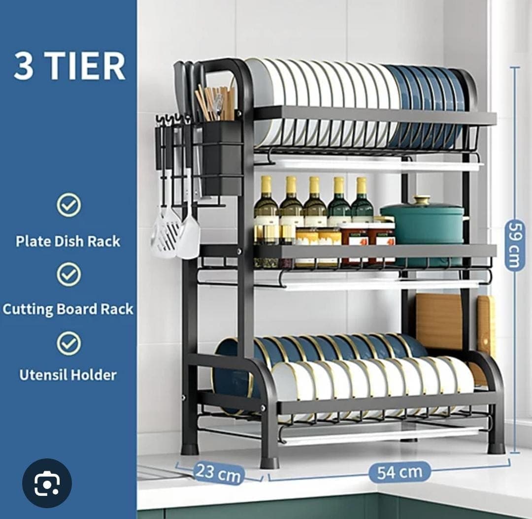 3-Layer-Stainless-Steel-Kitchen-Dish-Rack-Organizer-QuickDrop-lk