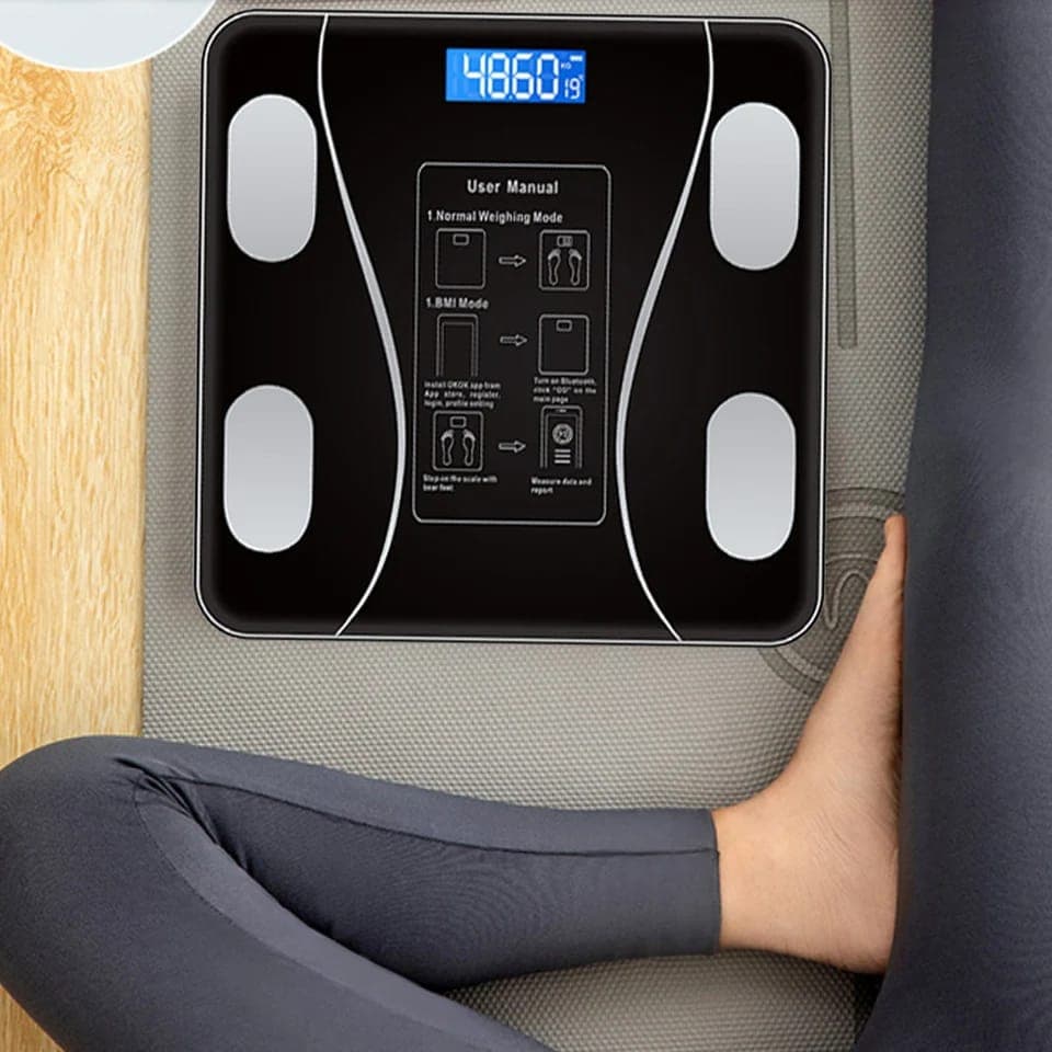 Smart Bluetooth Body Fat Scale - 180kg Digital Weight Scale with USB Charging & Smartphone App thumbnail 3